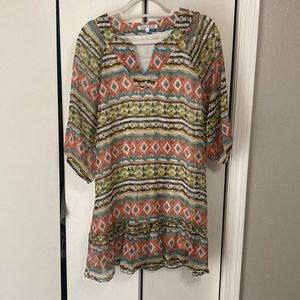 Joy Joy Festive Print Dress